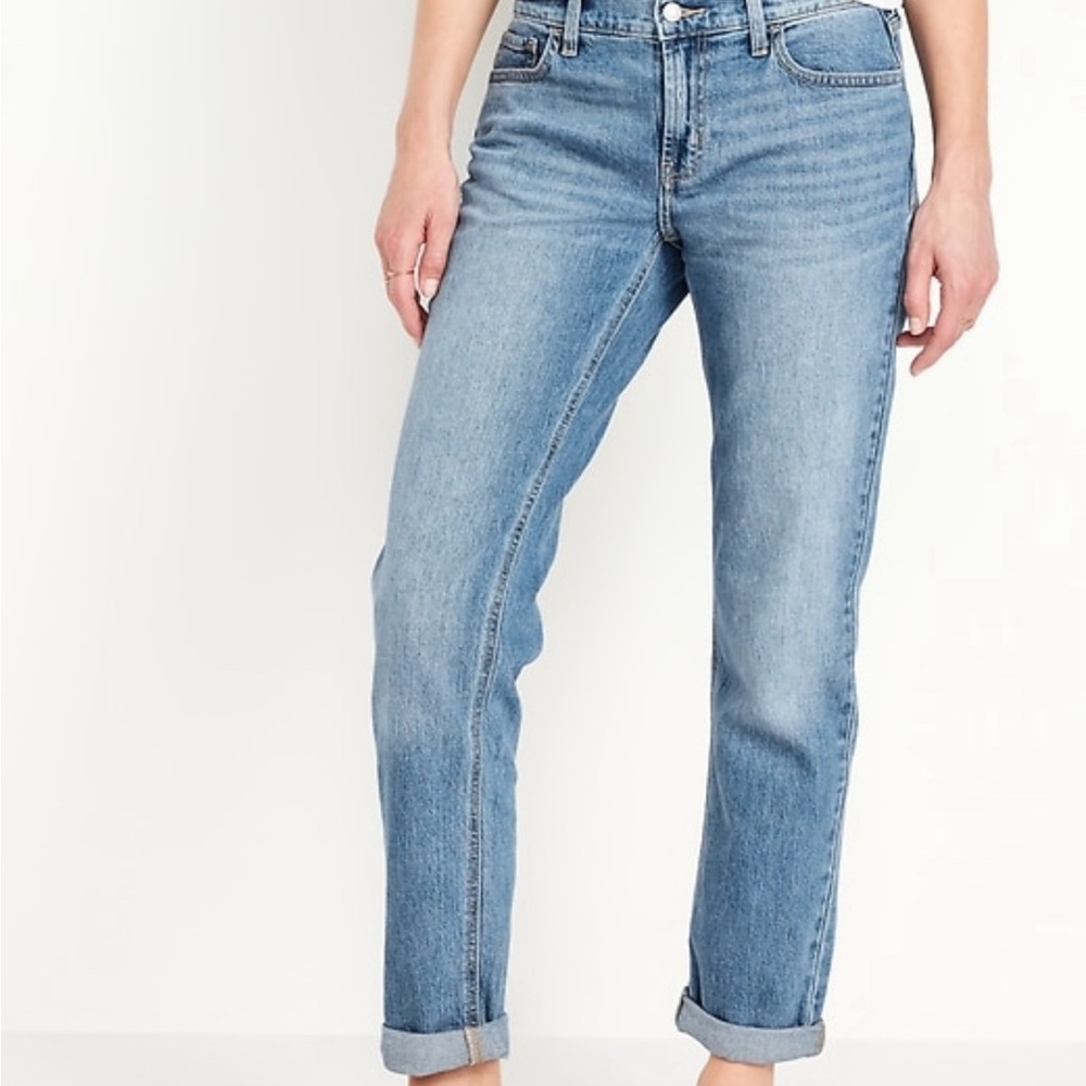 COPY - Mid-Rise Wow Boyfriend Straight Jeans - Picture 3 of 5